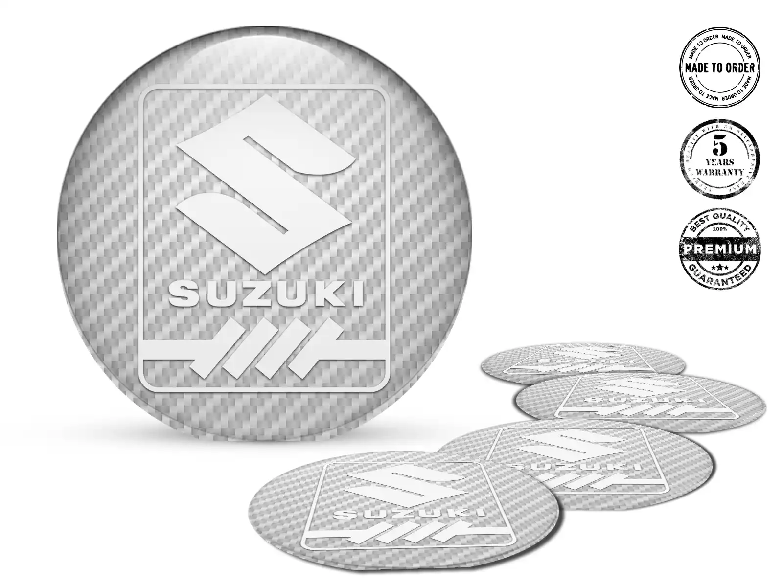 Suzuki Style Bombes Personnalisés Logos Jantes Premium